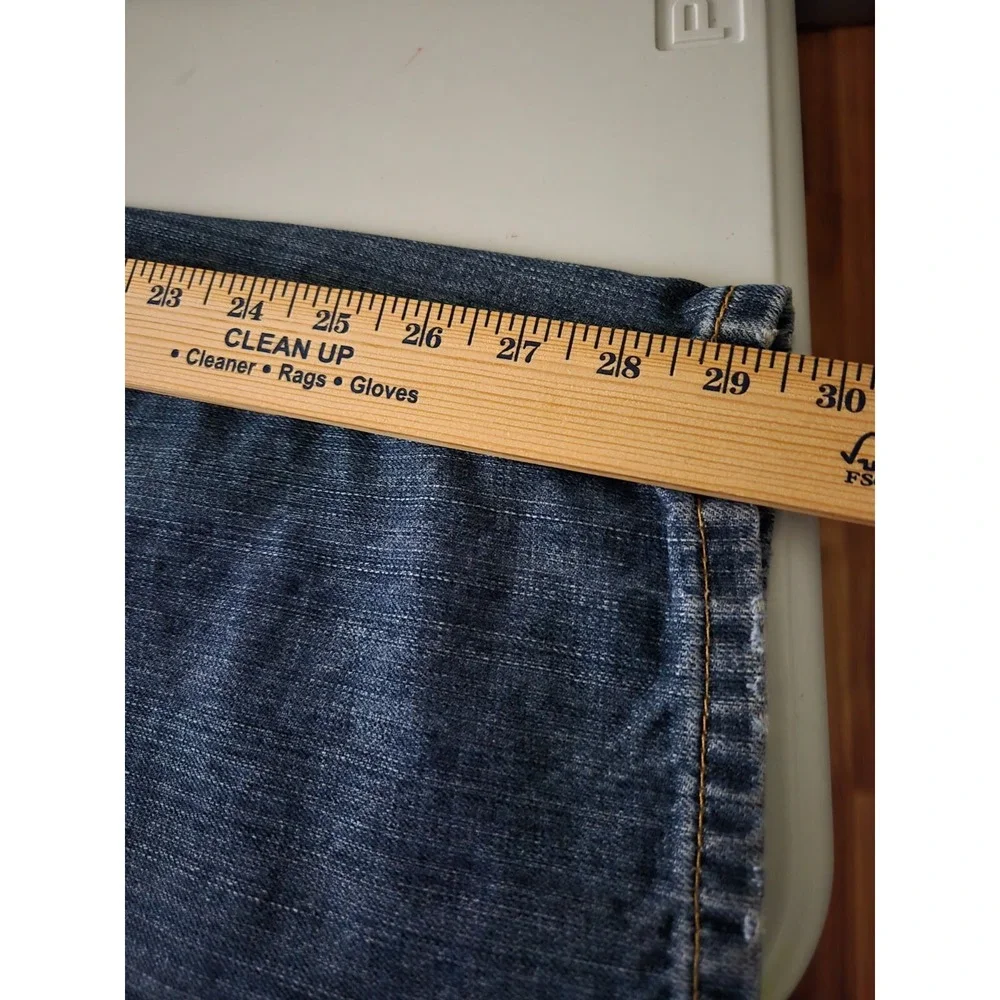 Levi's 550 Relaxed Fit Straight Blue Denim Jeans Rugged Mens‎ Sz 42 x 29
